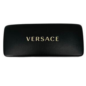 Versace Hard Clam Shell Case for Glasses Sunglasses Black Velvet Lined